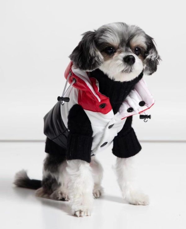 Dog Contrast Panel Down Vest