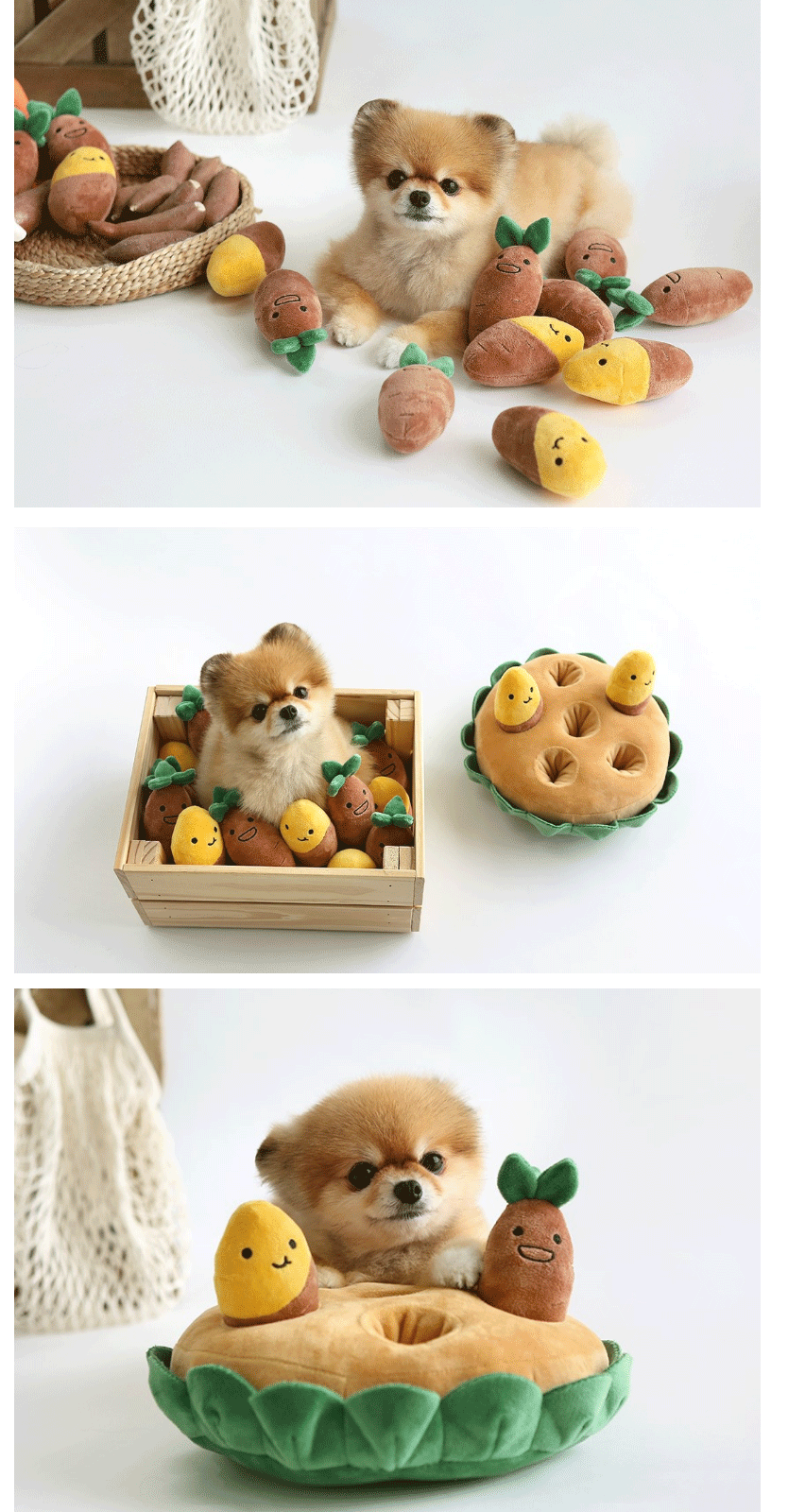 Kingdompet Sweet Potato Set Pet Food Hiding Toy Interactive Dog Toy