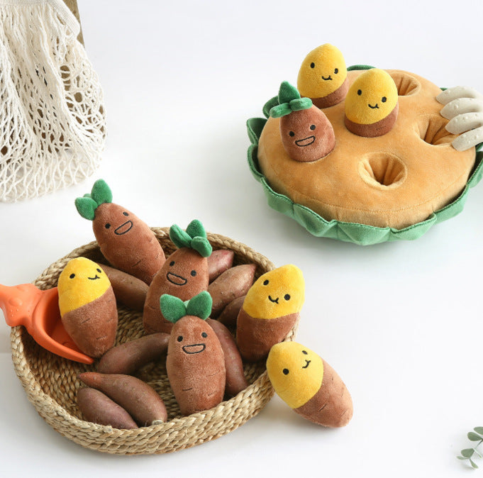 Kingdompet Sweet Potato Set Pet Food Hiding Toy Interactive Dog Toy