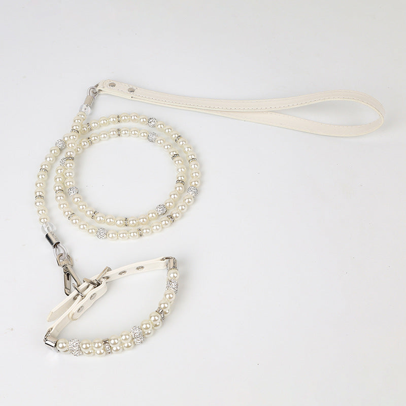 Dog pearl collar
