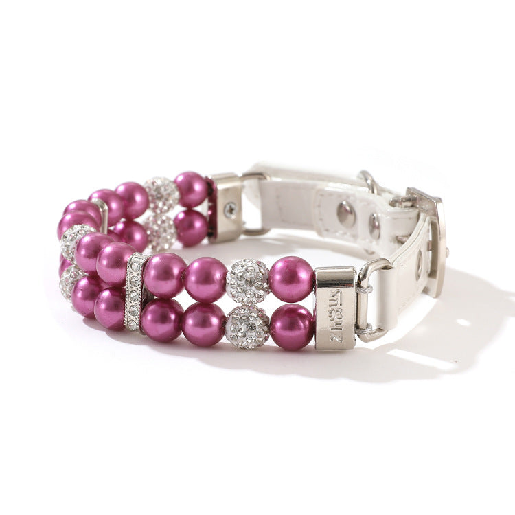 Dog pearl collar