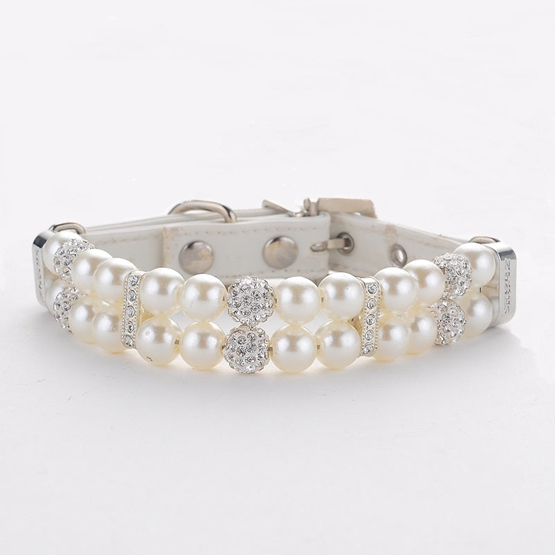 Dog pearl collar