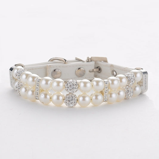 Dog pearl collar