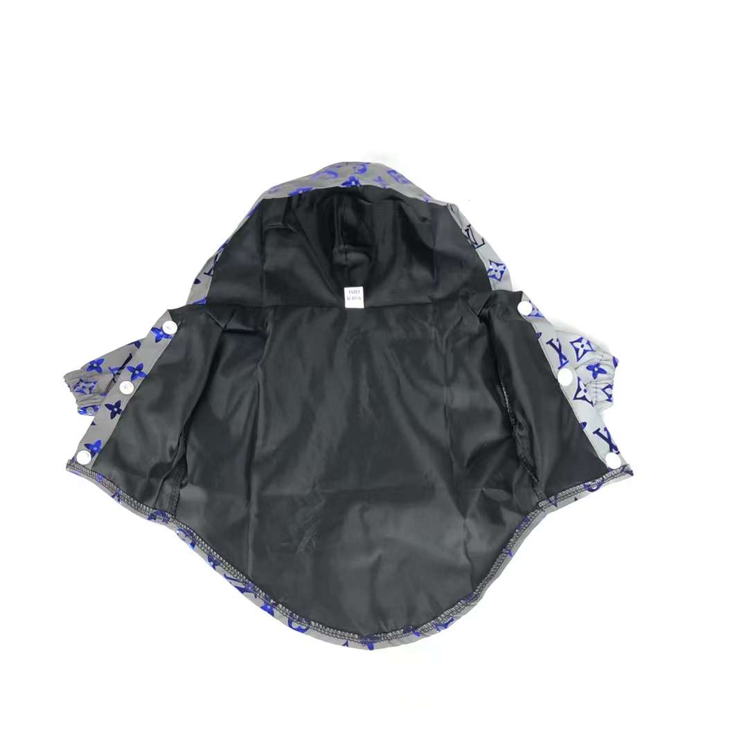 Louis Print Reflective Pet Rain Jacket