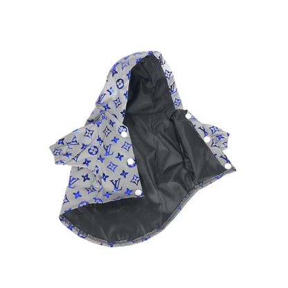 Louis Print Reflective Pet Rain Jacket