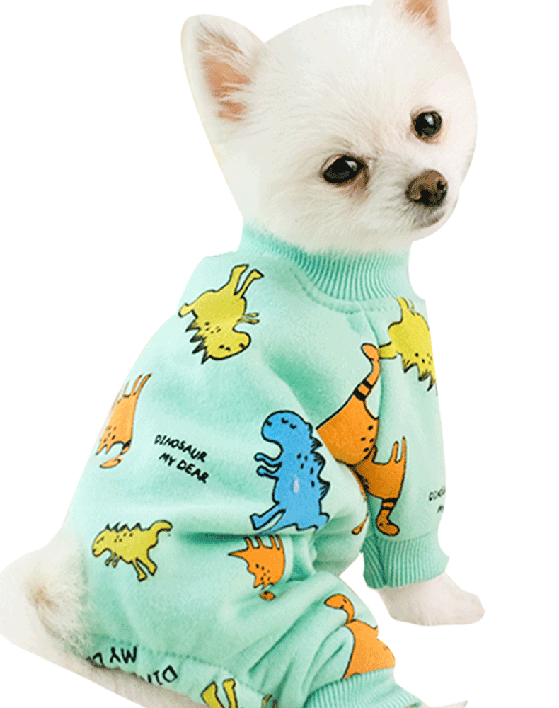 Cute Printed Dog Pajamas