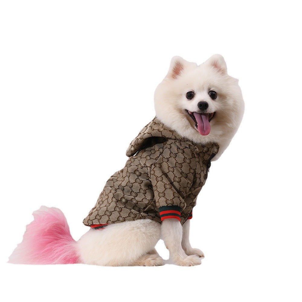 Designer Fashion GG Dog Jacket Coat