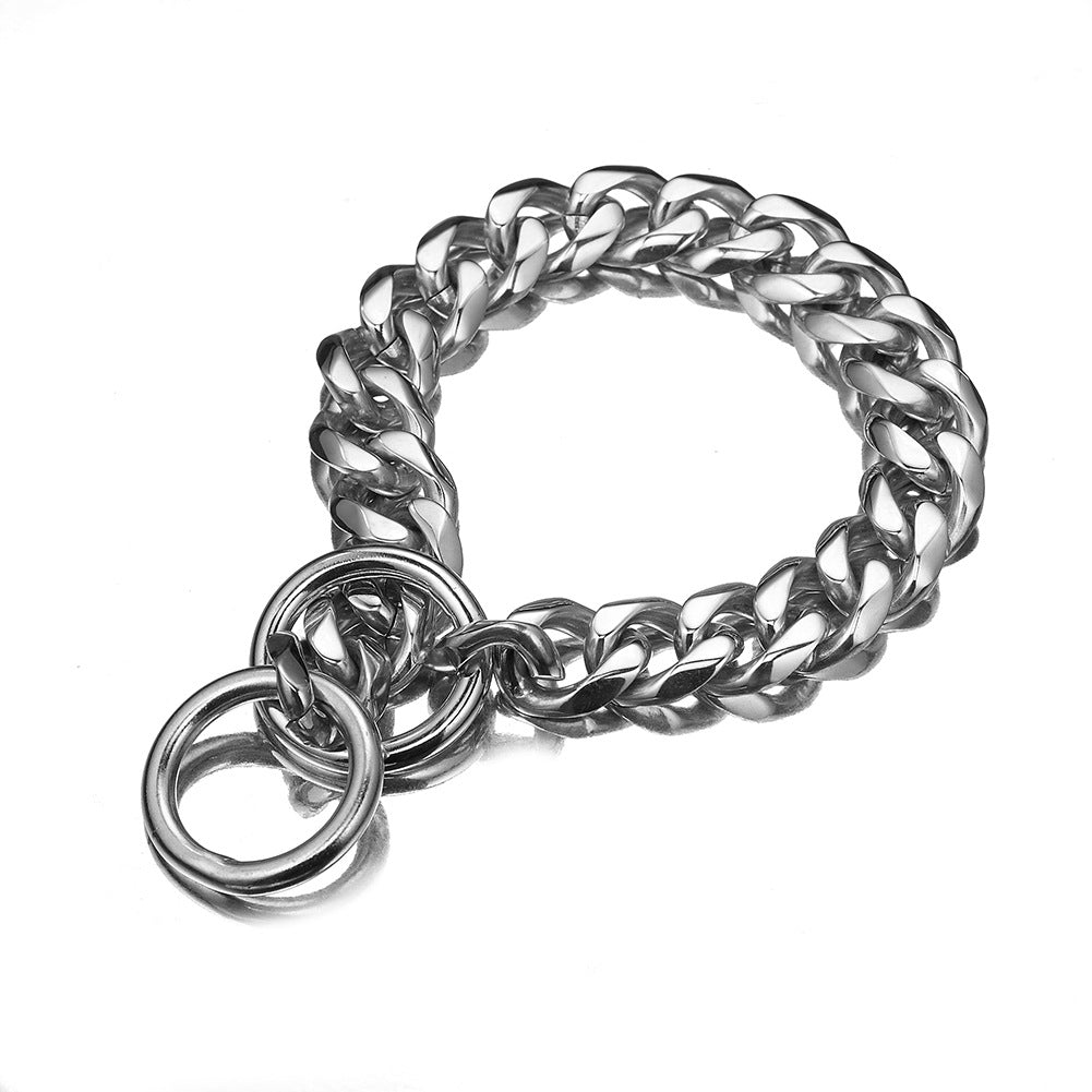 Stainless Steel Dog Cuban Collar